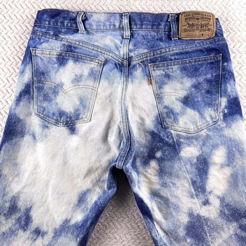 Vintage Levis 505 Orange Tab 20505-0217 Acid wash Jeans Made in USA ‘85‎ - Picture 6 of 16